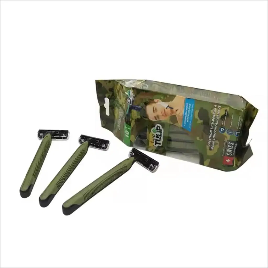 Wholesale Hotel Disposable Razor with Twin Stainless Steel Blade