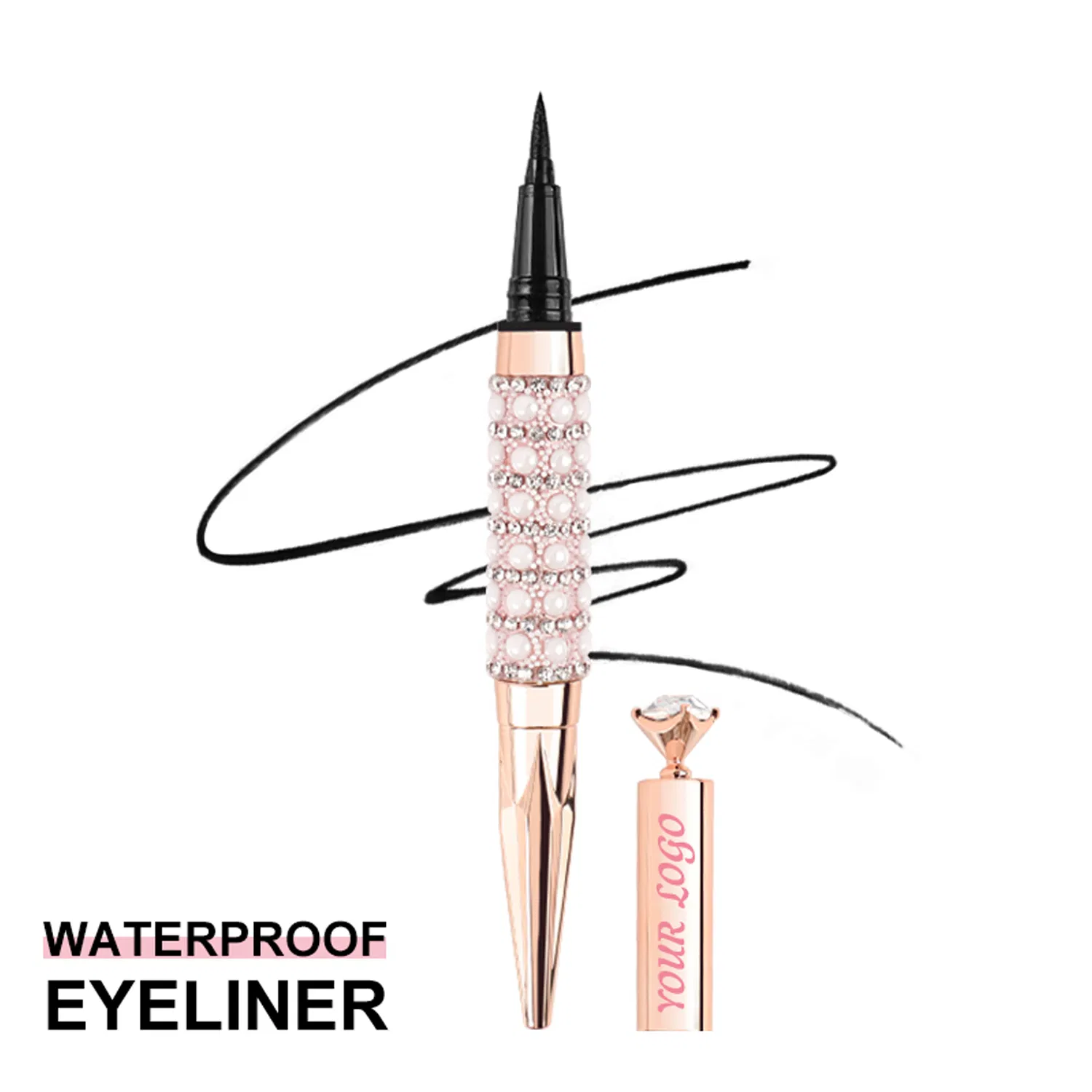 Private Label Waterproof Long Lasting Smooth Glide Liquid Eyeliner
