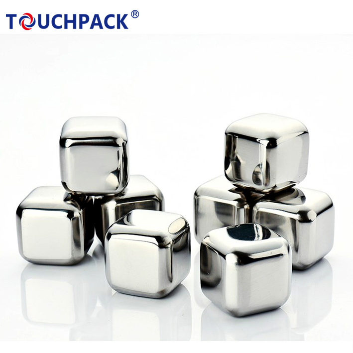 Wholesale Custom Food Grade Stainless Steel Whisky Chilling Stones