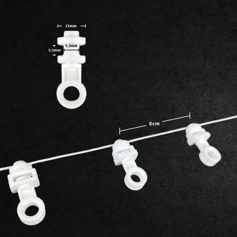 Wholesale Sliding Curtain Track Accessories White S Fold Curtain Track Runners