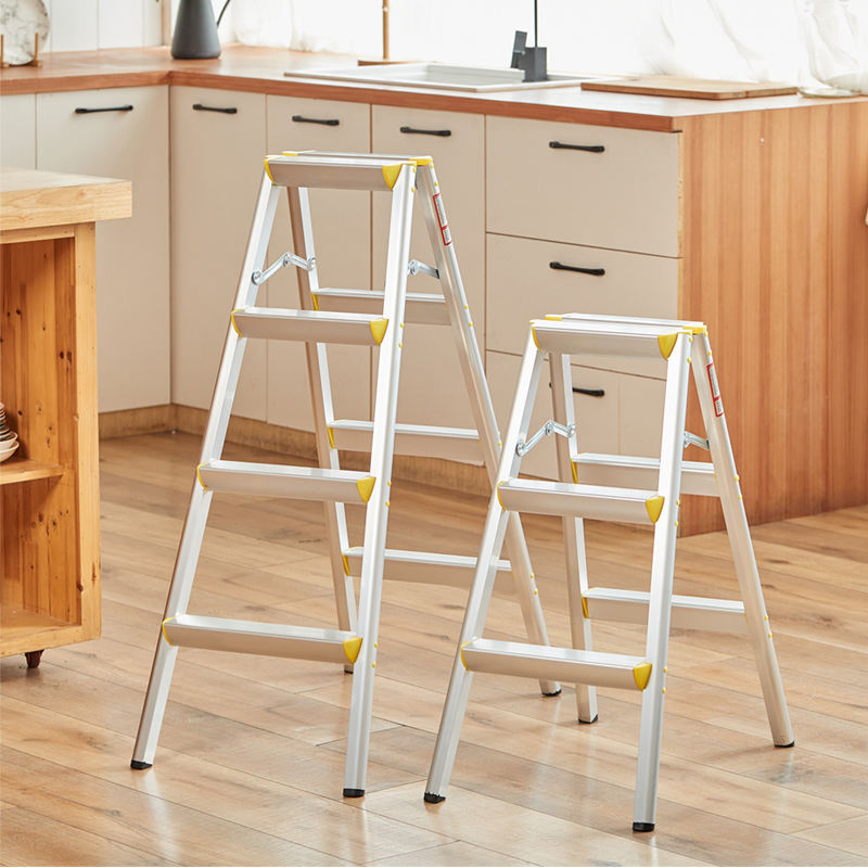 Aluminum Step Ladder Household Folding Bench Ladder