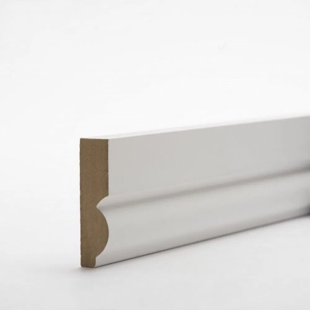 Buildings MDF/Pine Wood Baseboard White Primed Moulding