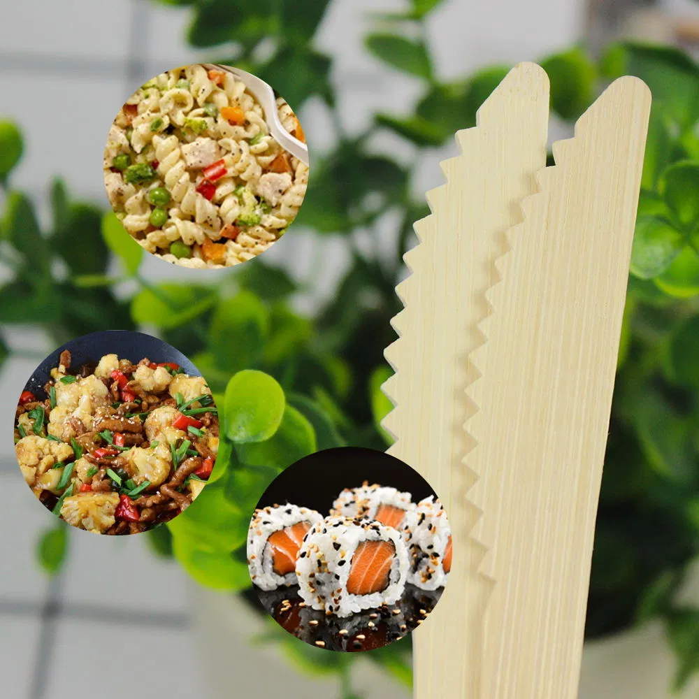 2021 Hot Sale 100% Bamboo Environmentally Friendly Disposable Cutlery Knives for Party