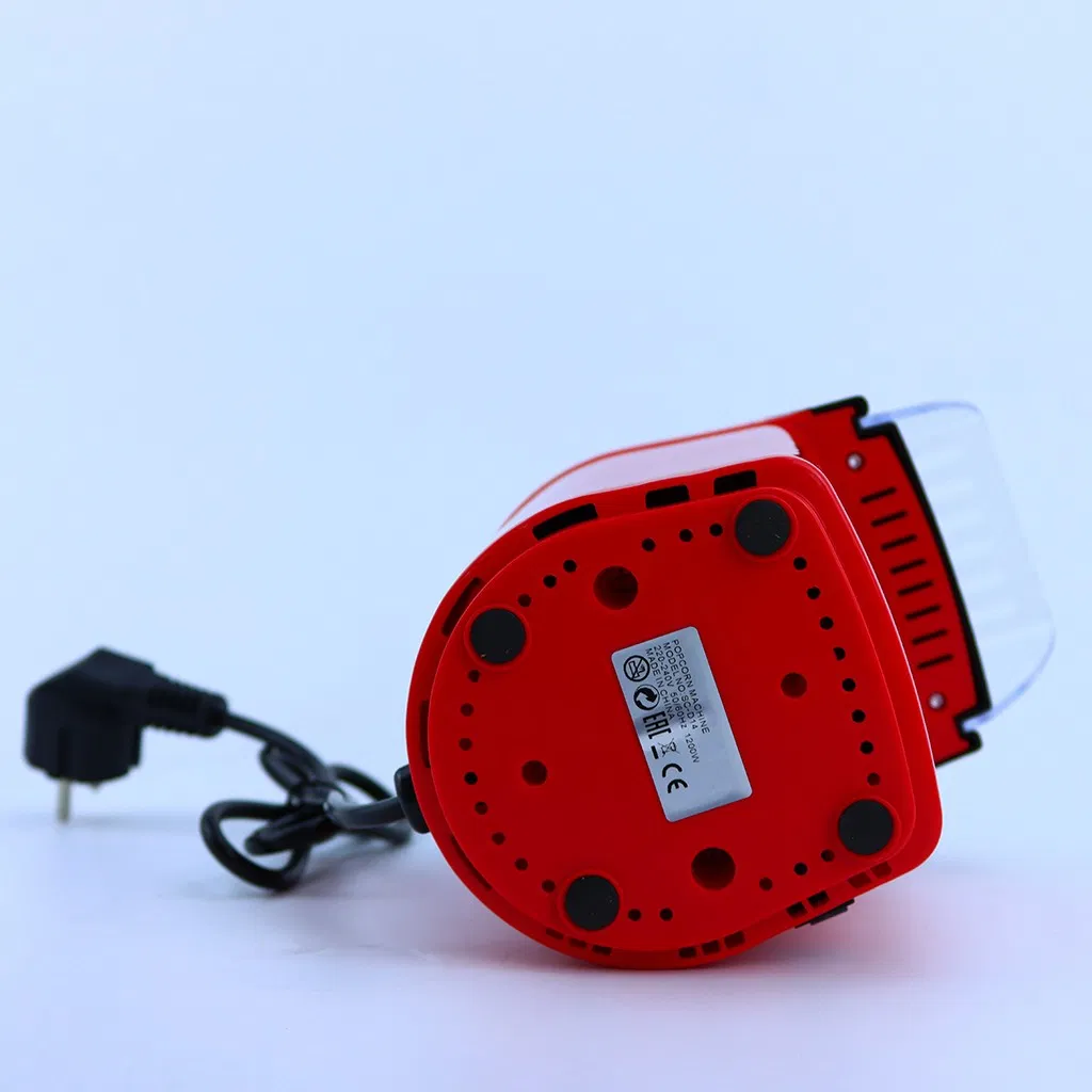 Automatic Electric Popcorn Maker with Hot Air Top Cover Plastic Household and Car Popcorn Machine