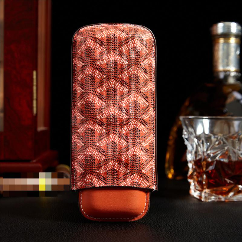 Ea452 Men Custom Travel Printing Case Portable Hold 2 Mini Personalize Storage Microfiber Cigar Cases