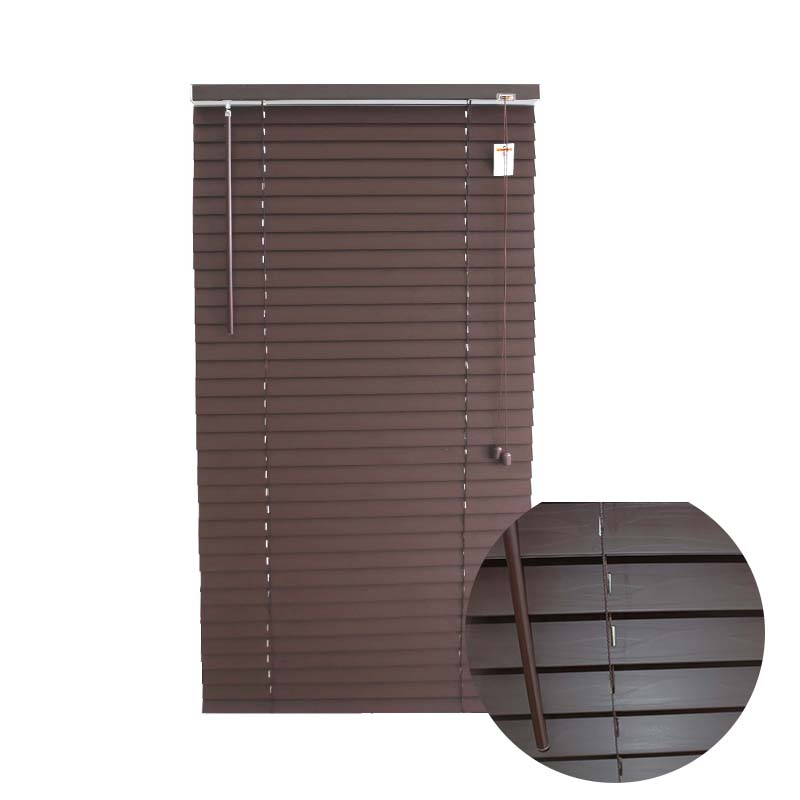 New Style Gradient Color 50mm PVC Faux Wood Customized Window Blinds