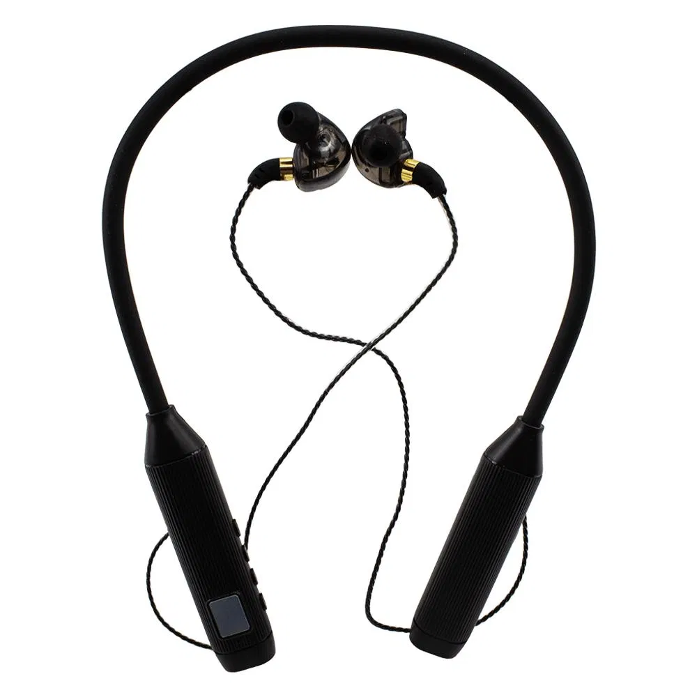2025 New Lp-Bt107 Wireless Earphones Neckband Headphones Earbuds LED Display Sports Headset Mic
