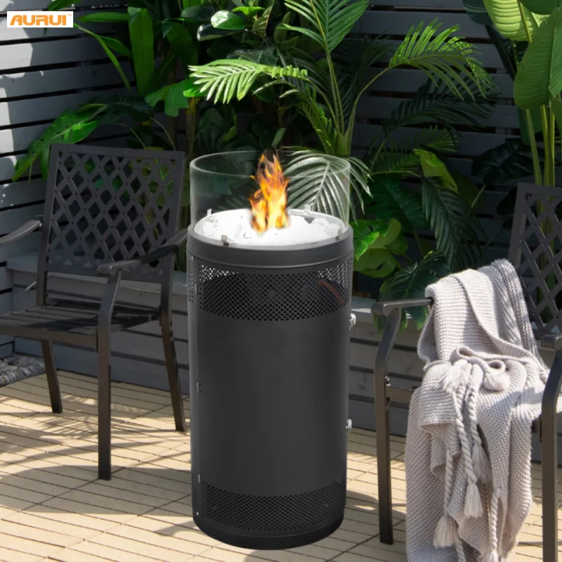 Fair Price Circular Outdoor Camping Propane Beautiful Garden Round Gas Fire Pit