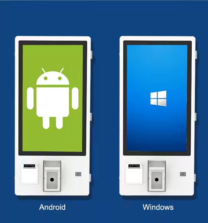 21.5'' Cash Register Kiosk All in One Touch Screen POS Self-Order Kiosk