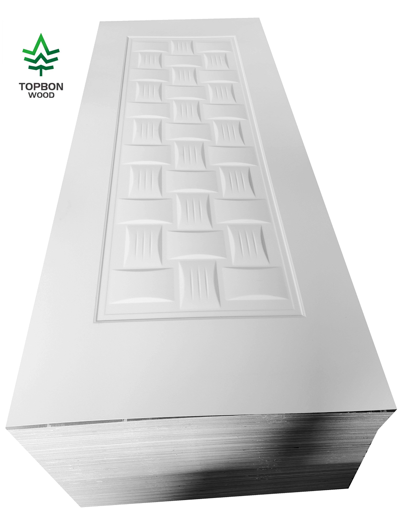 White Primer Moulded HDF Door Skin with Good Quality