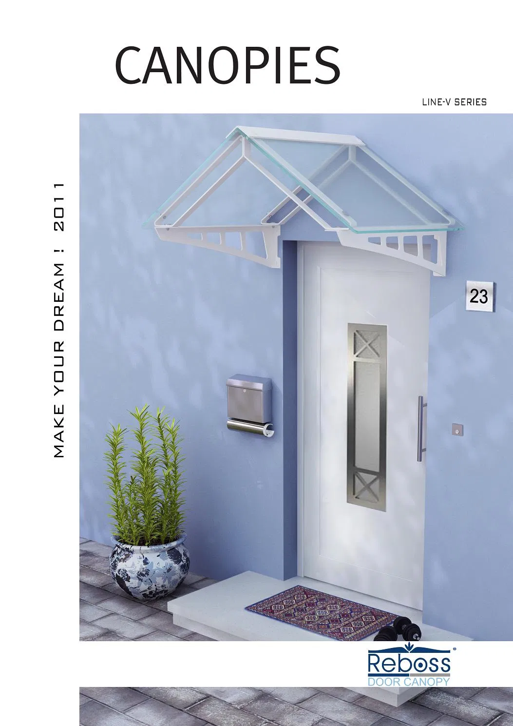 Polycarbonate DIY Shutter / Canopy / Shade/ Shelter for Windows& Doors (L-V Series)