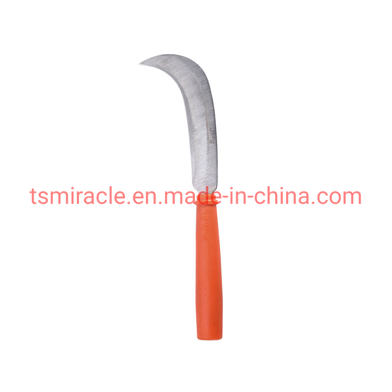 Low Price Carbon Steel Cutting Garden Farming Tool Grass Tooth Sickle with Wooden Handle Purning Sickle
