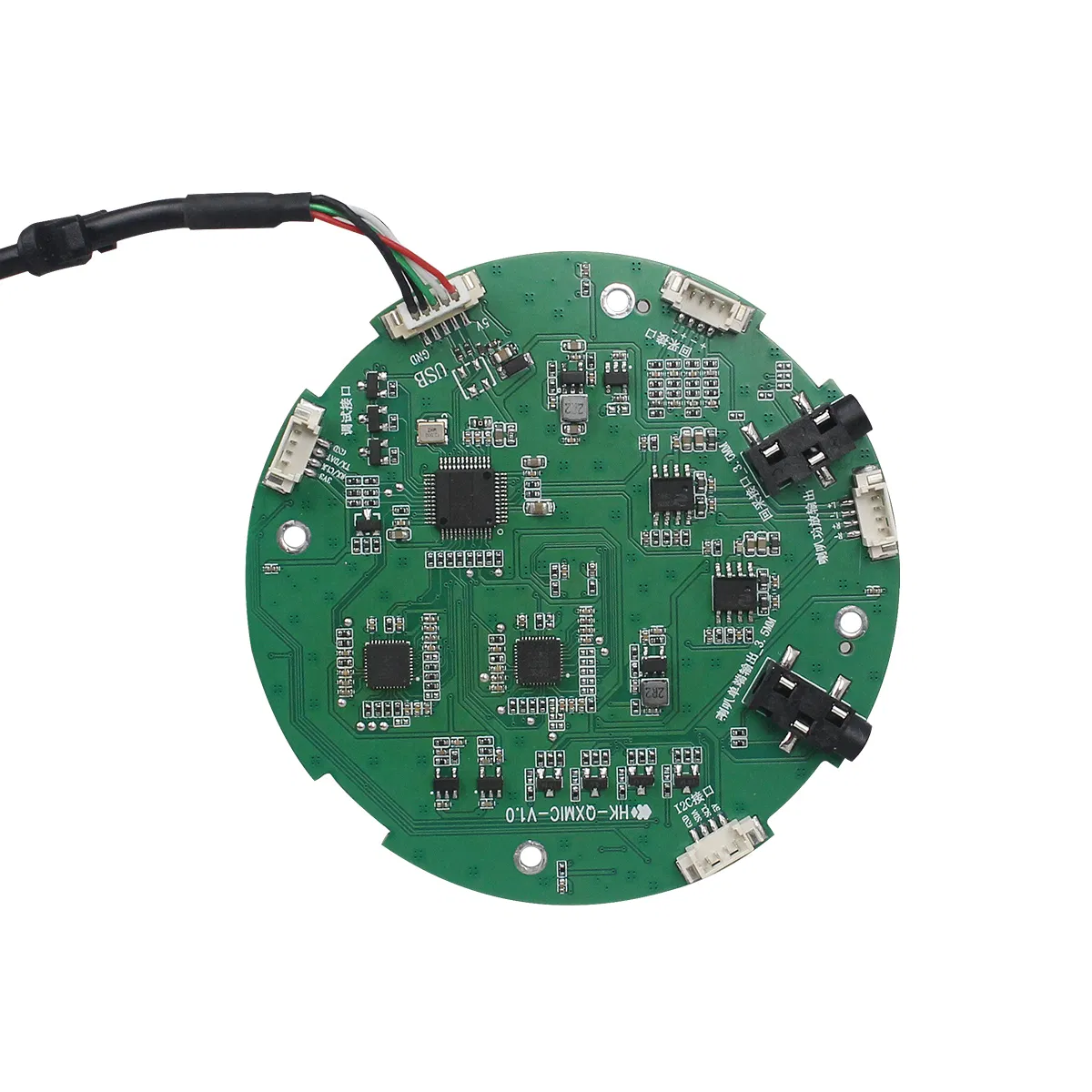 360° Voice Pickup Ring Microphone Array with Sound Source Localization for Ai Robots