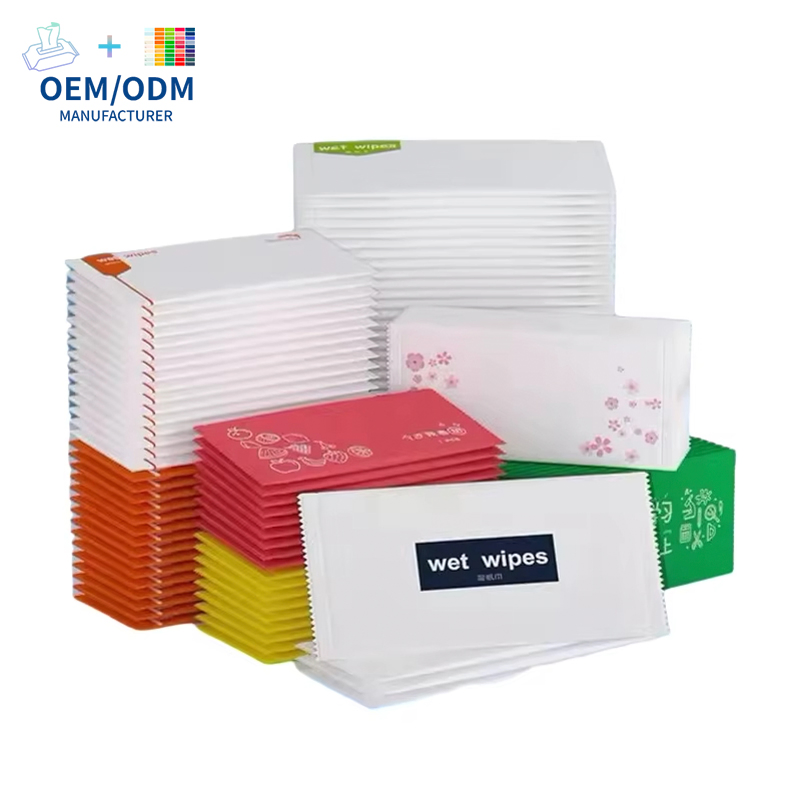 Custom Private Label Individually Wrapped Scented Wet Wipes Face and Hand Disposable Cleaning Single Wipes OEM for Restaurant Use