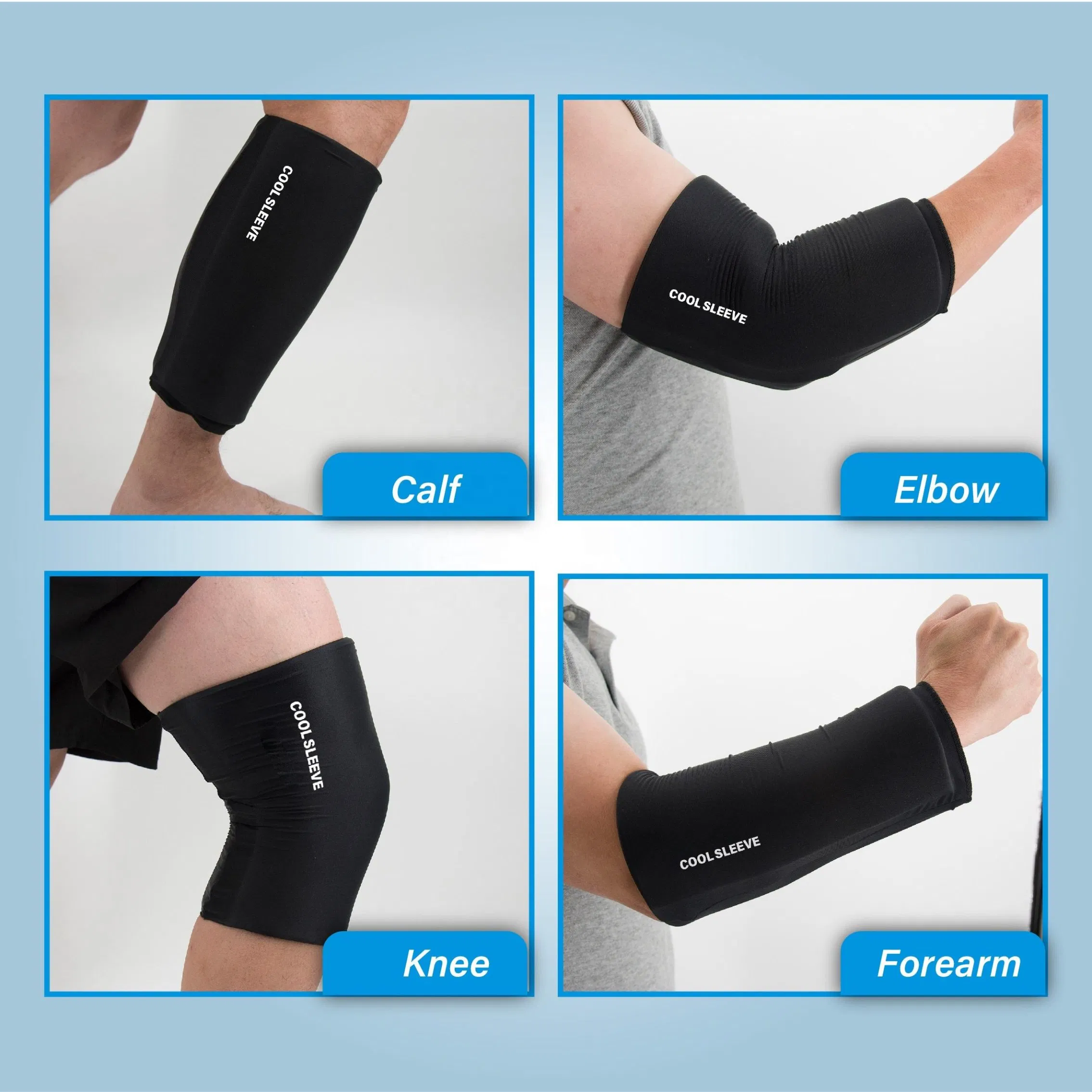 Gel Ice Warm Pack Cold Sleeve Knee Reusable Flexible Compression Wrap