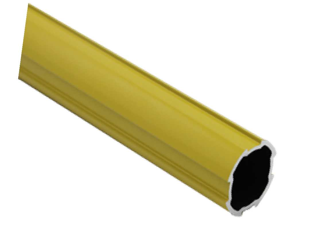 Yellow Coated Aluminium Pipe
