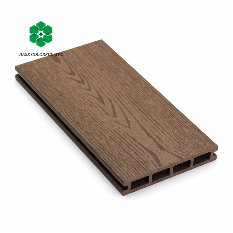 Exterior WPC Modern Engineered Decking 3D Flooring Tiles