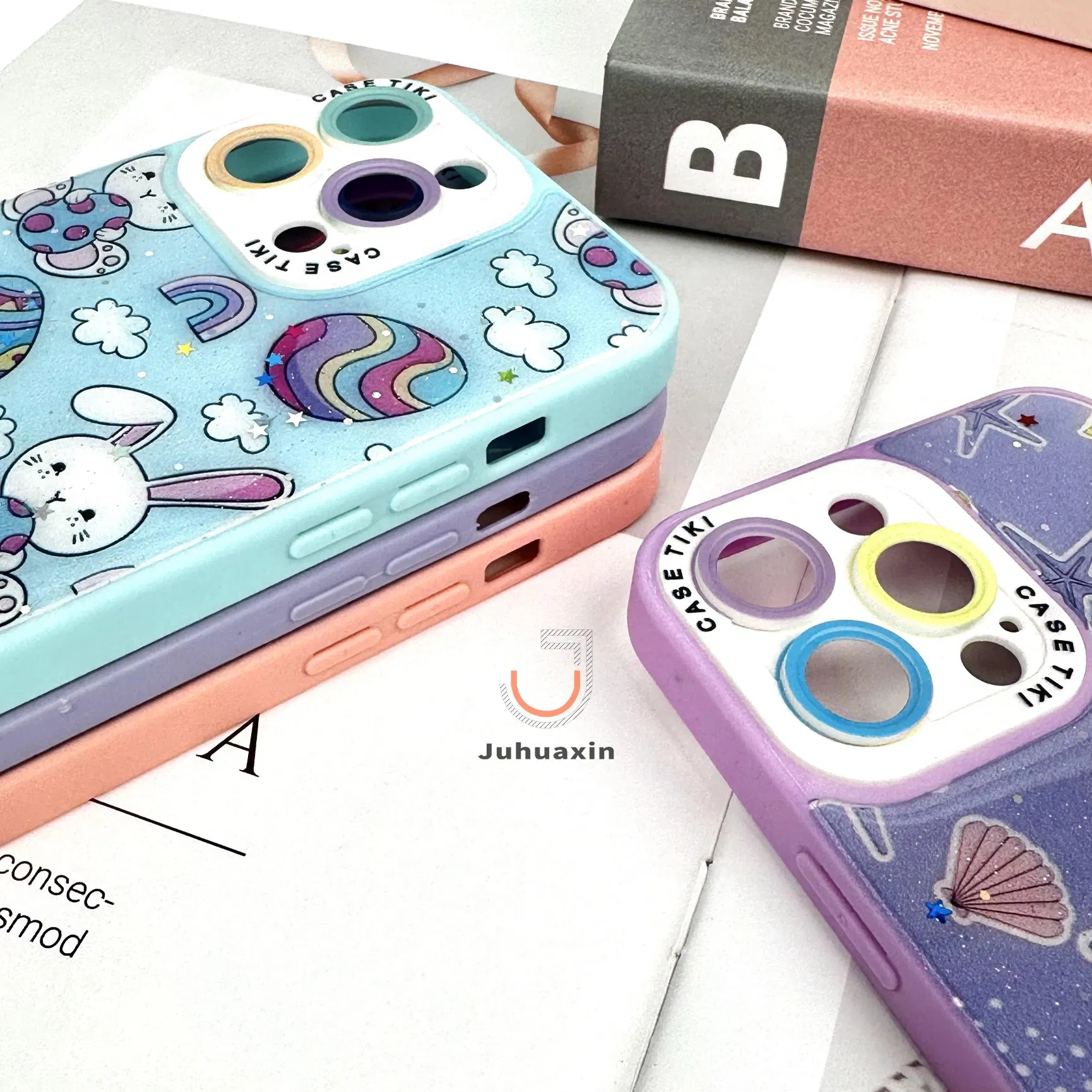 Milan Painted Epoxy Phone Case New Design TPU Back Cover Fashion Phone Case for iPhone 16/14/15 PRO Max Diamond Bling Phone Case