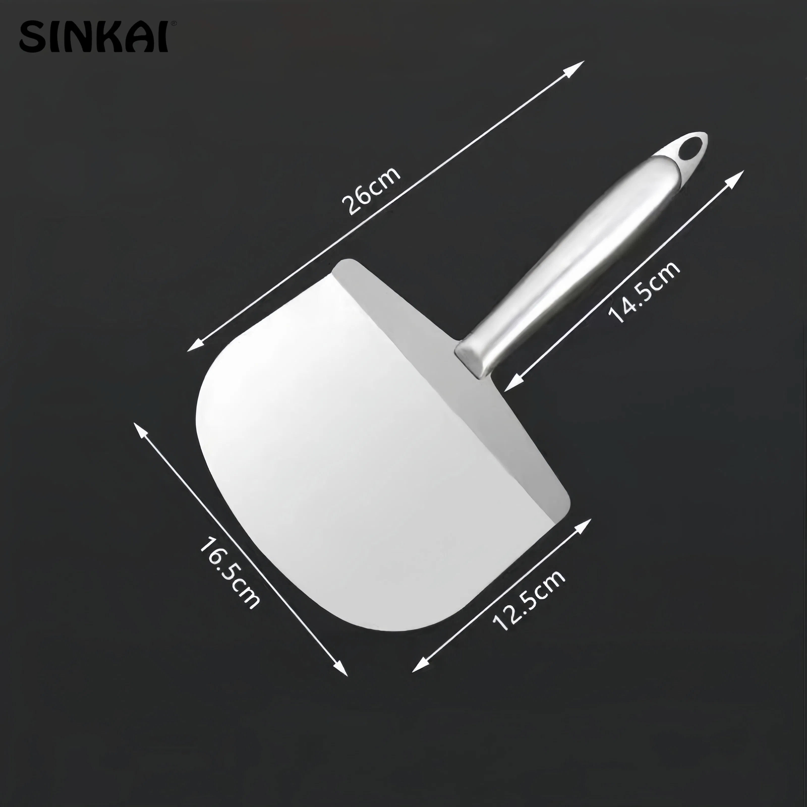 DIY Home Improvement Stainless Steel Flat Straight Edge Plaster Mortar Board Loader Putty Knife