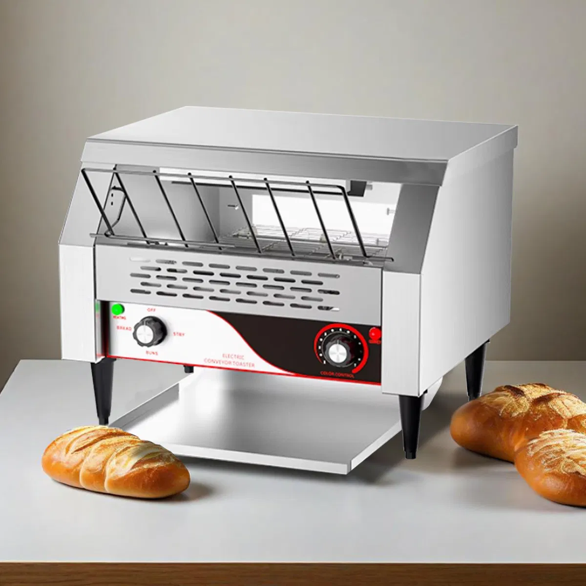 Commercial Removable Crumb Tray Table Toaster