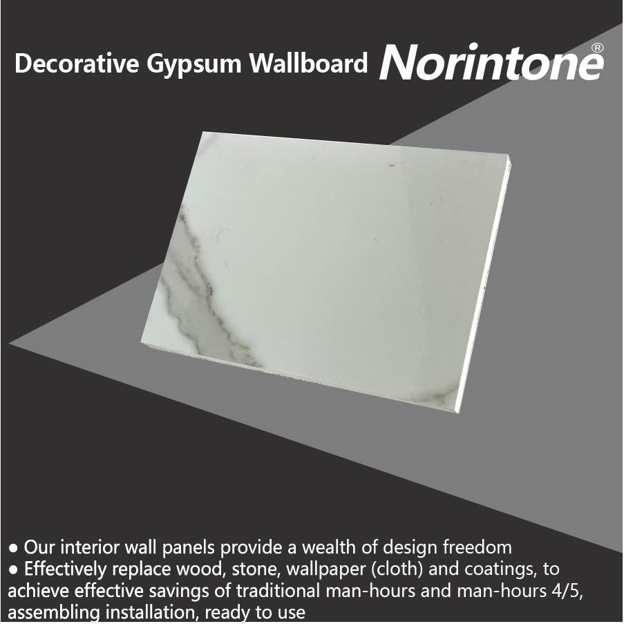 Decorative Plasterboard Fabric Face Gypsum Panels Surface Finished Plaster Wall Board