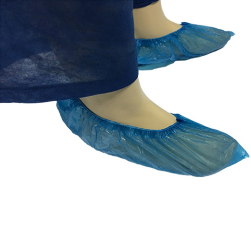 Surgical Medical Protective Disposable Plastic CPE/PE Waterproof Shoe Cover Non-Slip Overshoes for Hospital & Cleanroom