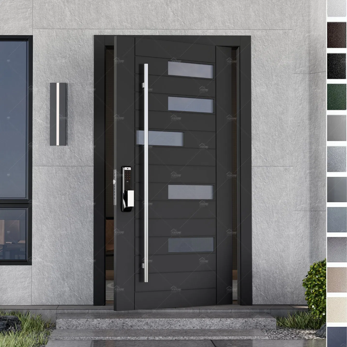 China Top Manufacturer Whoelsale Anti-Theft Anti-Pry Smart Lock Entrance Pivot Security Front Door