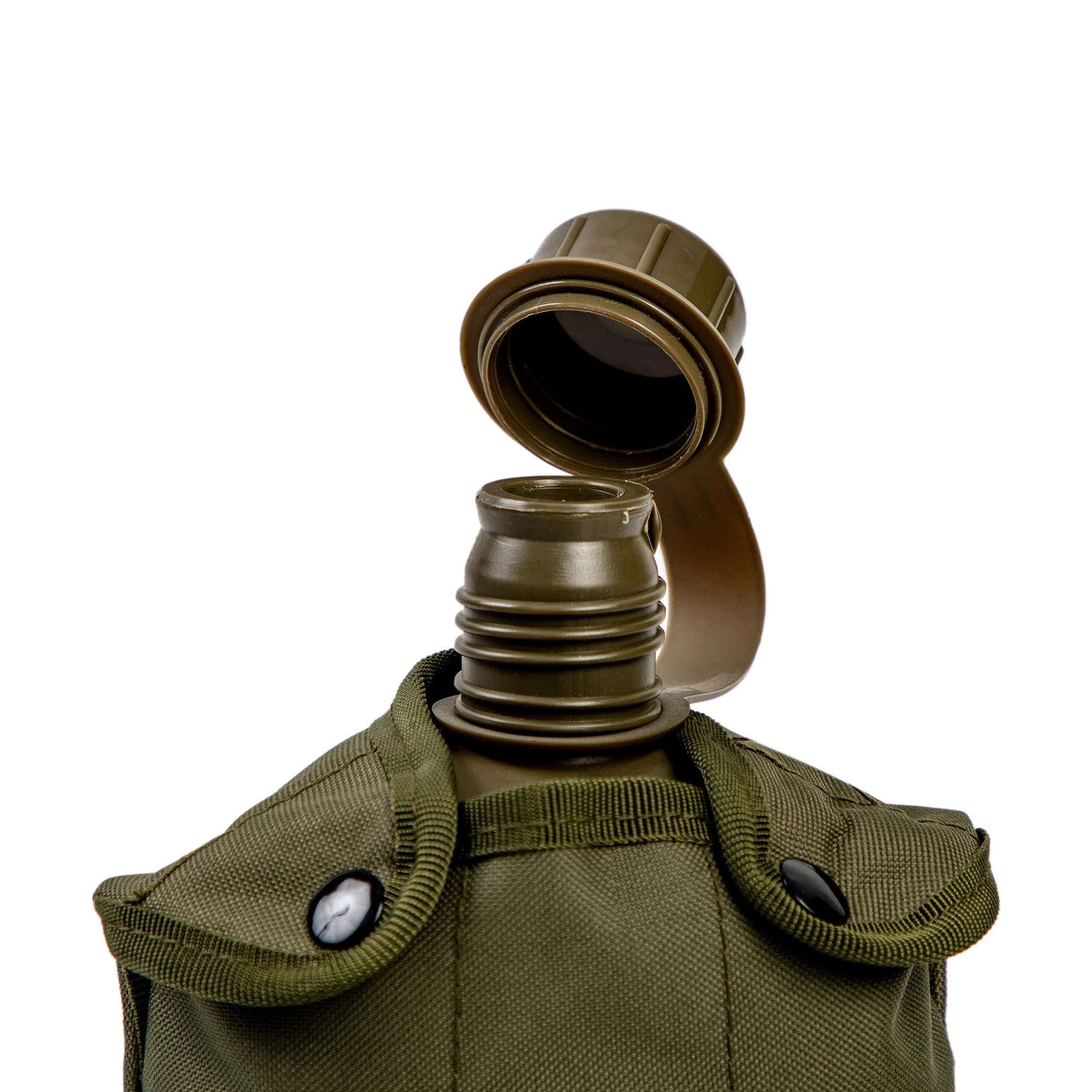 Алюминиевая фляга с кружкой для питьевой воды, походный набор