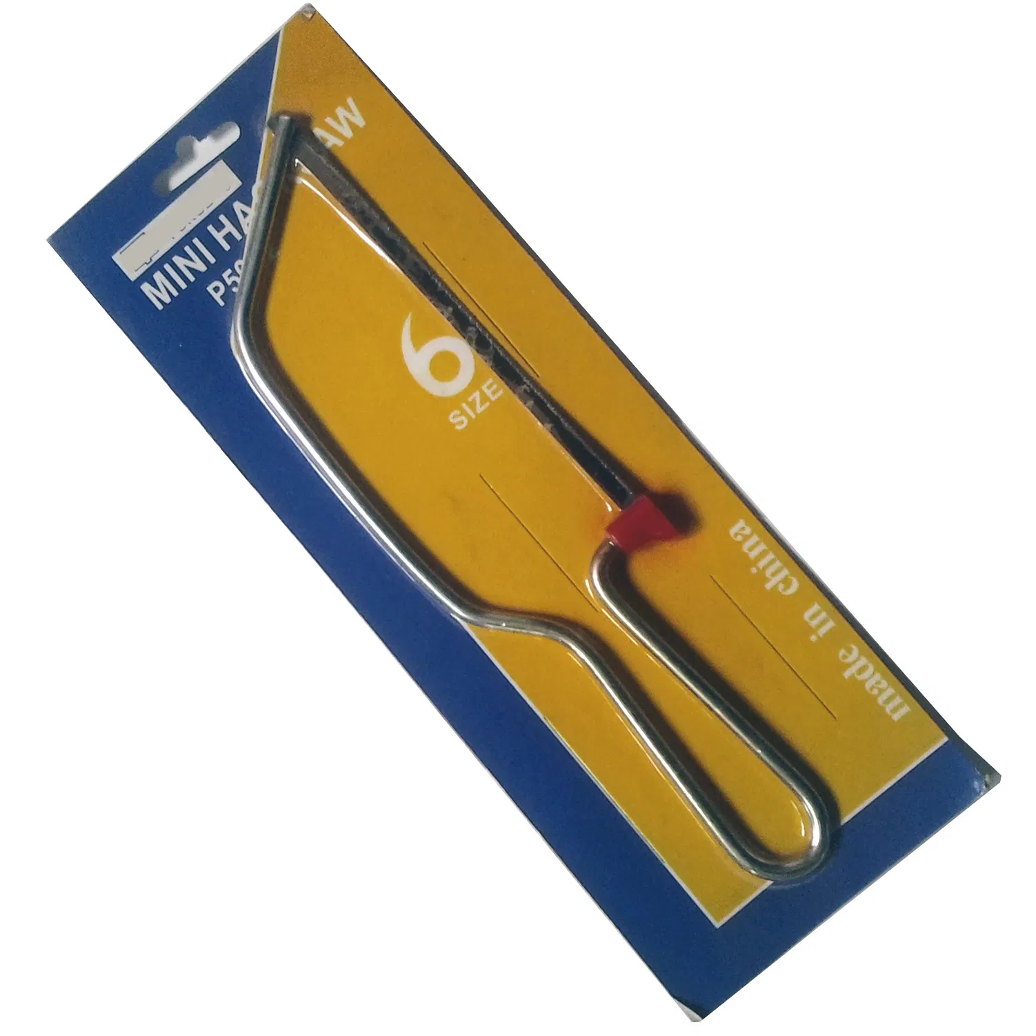 6"/150mm Zinc Plated Round Steel Rod Body Mini Hacksaw Frame with Blades