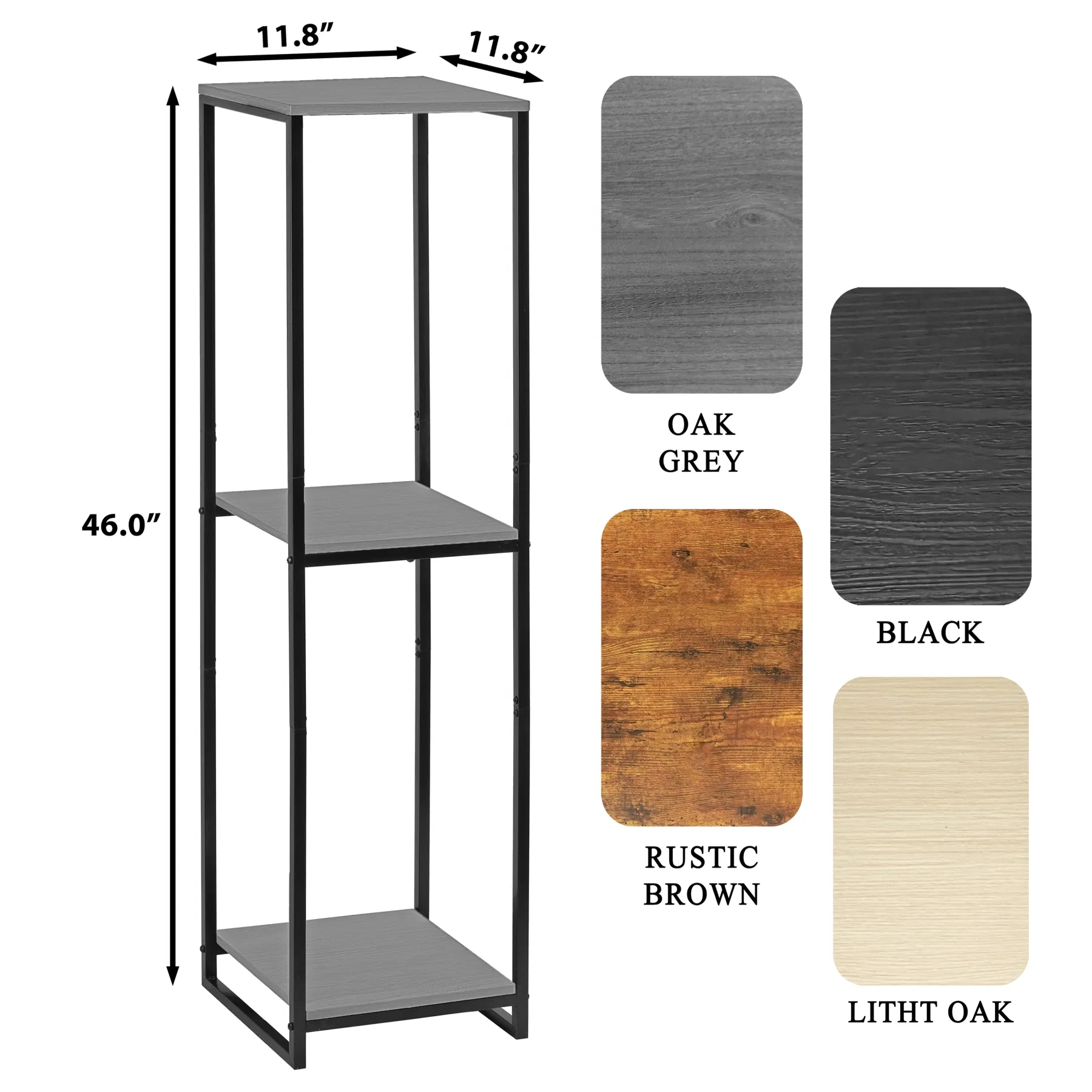 Stylish 3-Tier Grey Indoor Plant Stand for Corner Spaces