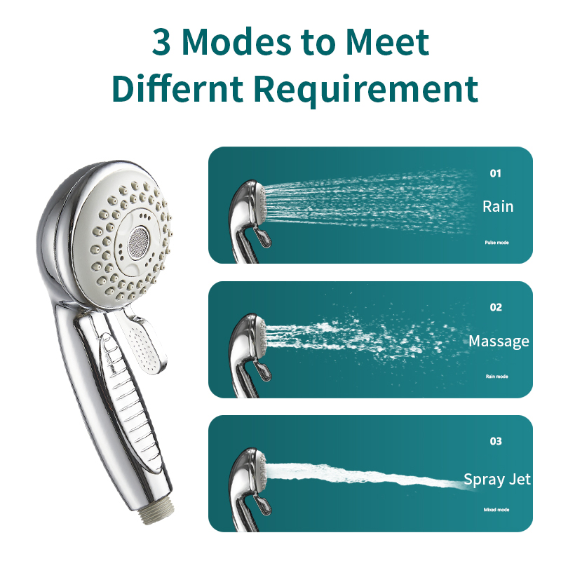 Best Selling Plastic 3f5678L 3 Functions Handheld Shower Toilet Accessories