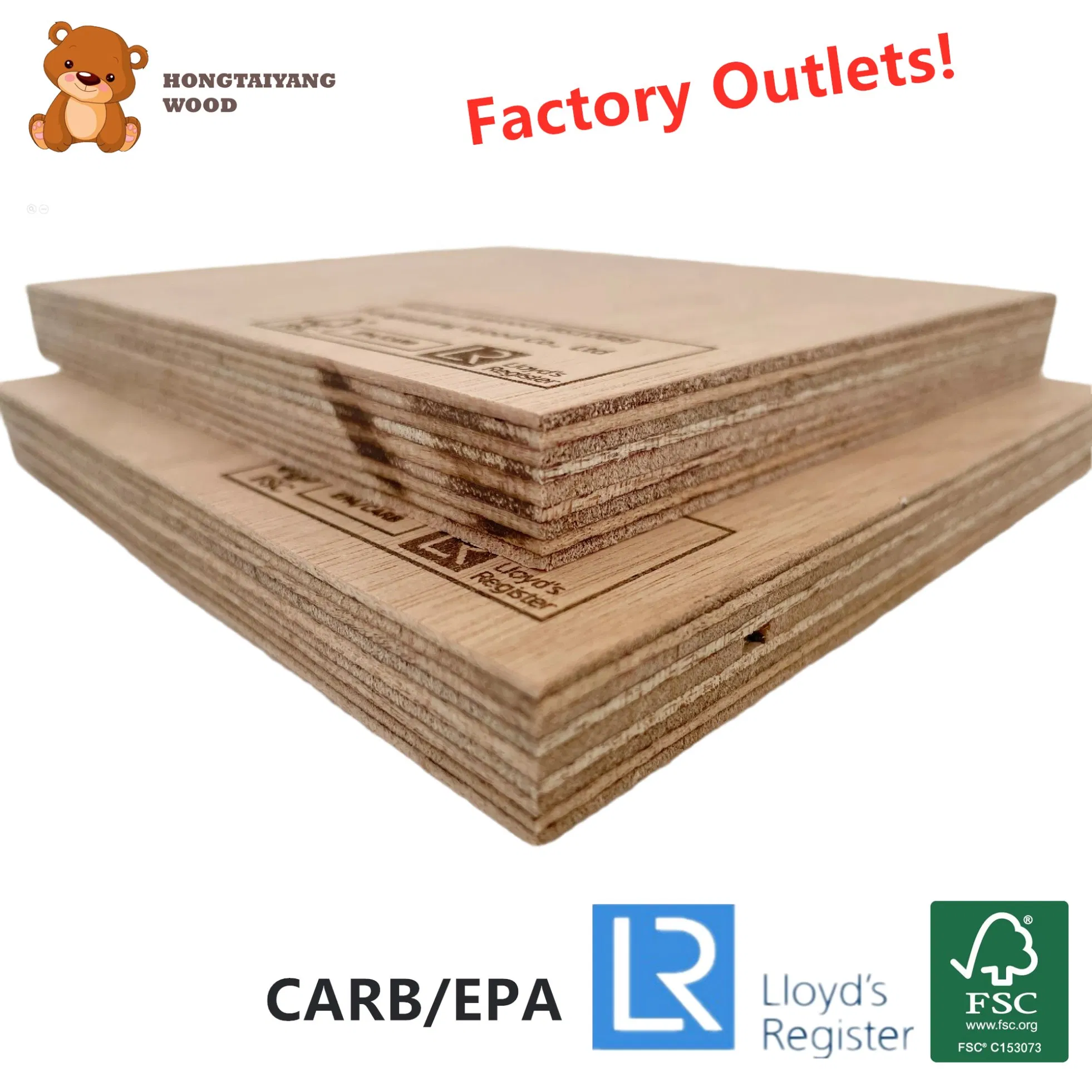 9mm 12mm 18mm Phenolic Board Plywood for Outdoor Use