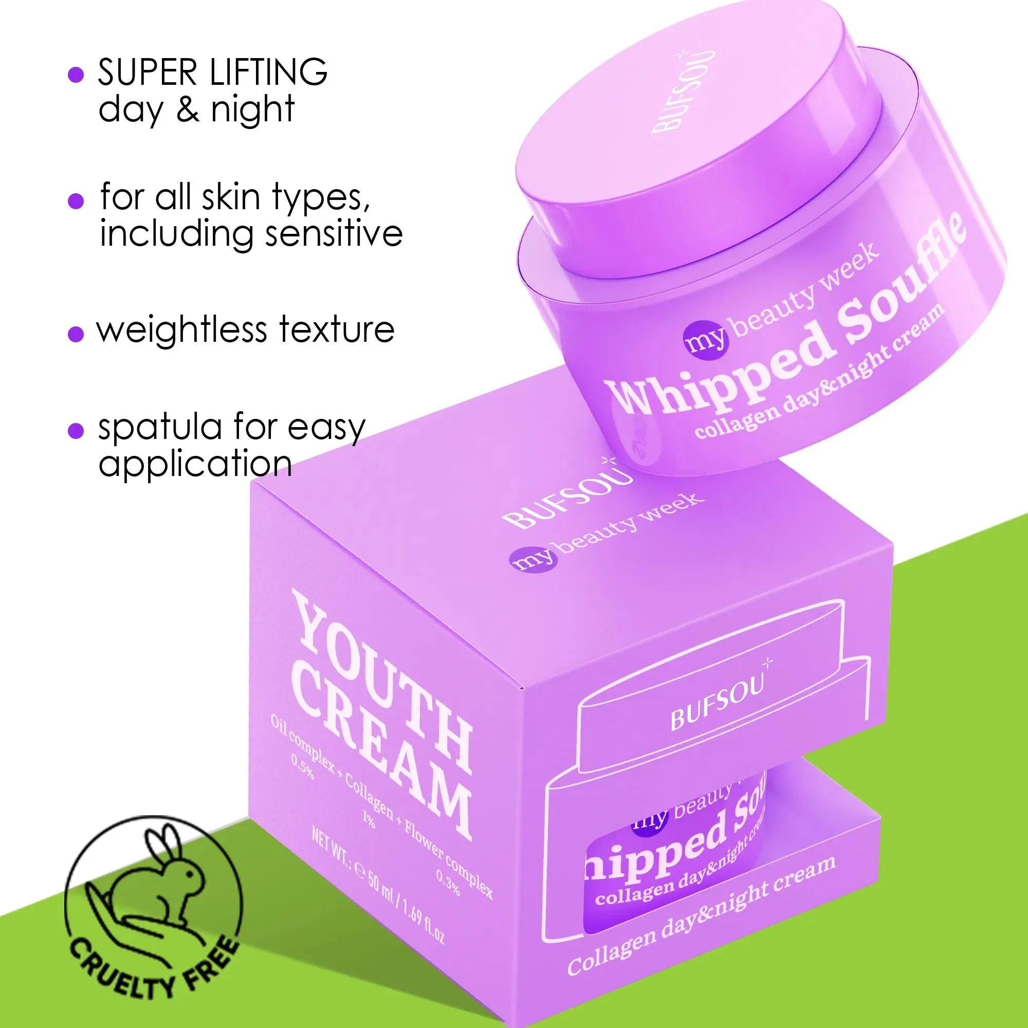 Private Label New Organic Day and Night Facial Cream Moisturizing Collagen Anti Wrinkle Revitalizes Anti-Aging Face Cream