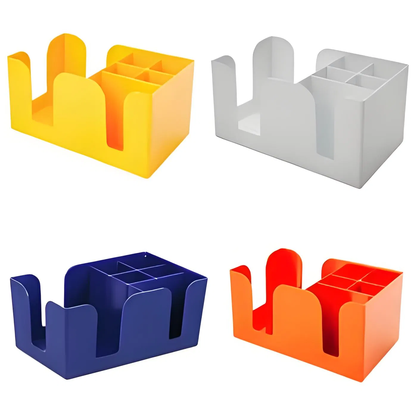 OEM ODM Black Silver Green Red Blue Napkin Straw Stirrers Holder Custom Plastic Bar Caddy for Irishman Islay Malt