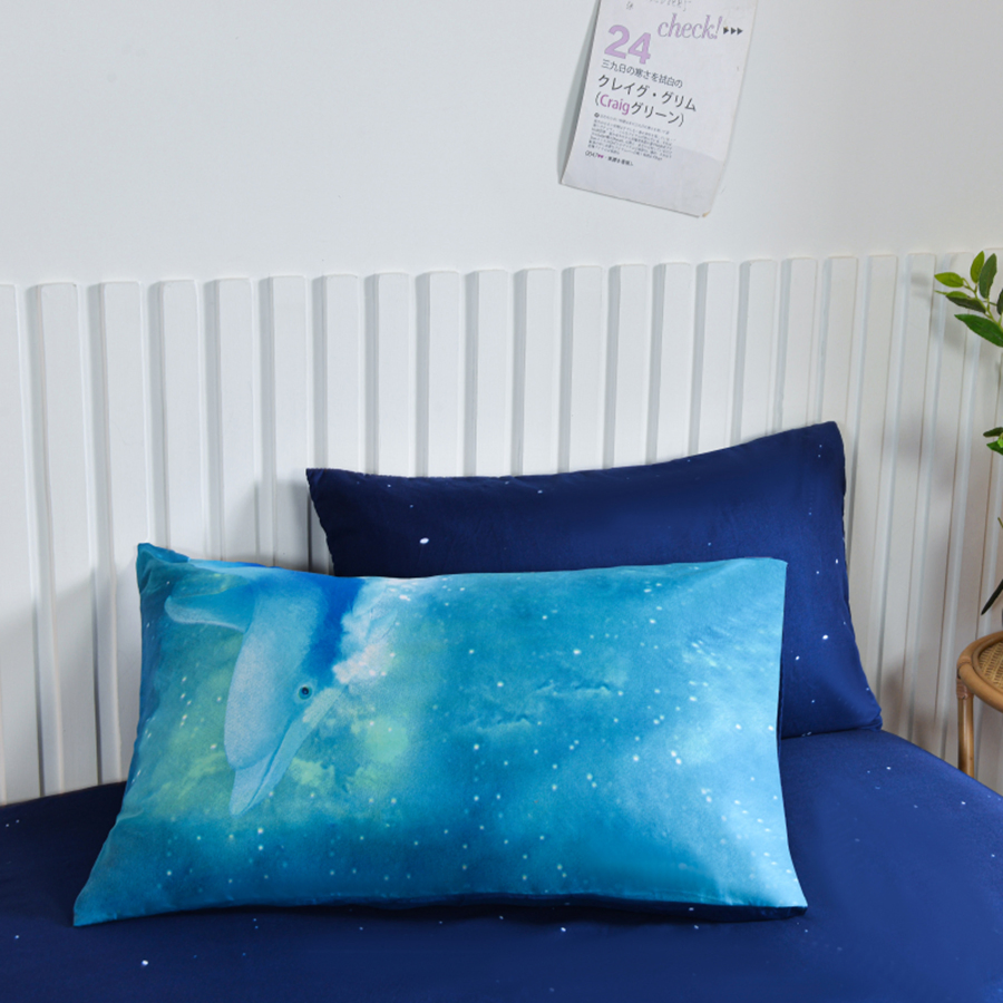 4PCS Duvet Cover King Size - Polyester Jersey Sheets 3 Piece Blanet Cover Set with 2 Pillowcases Stiff Breathable Comforter Cover for Home