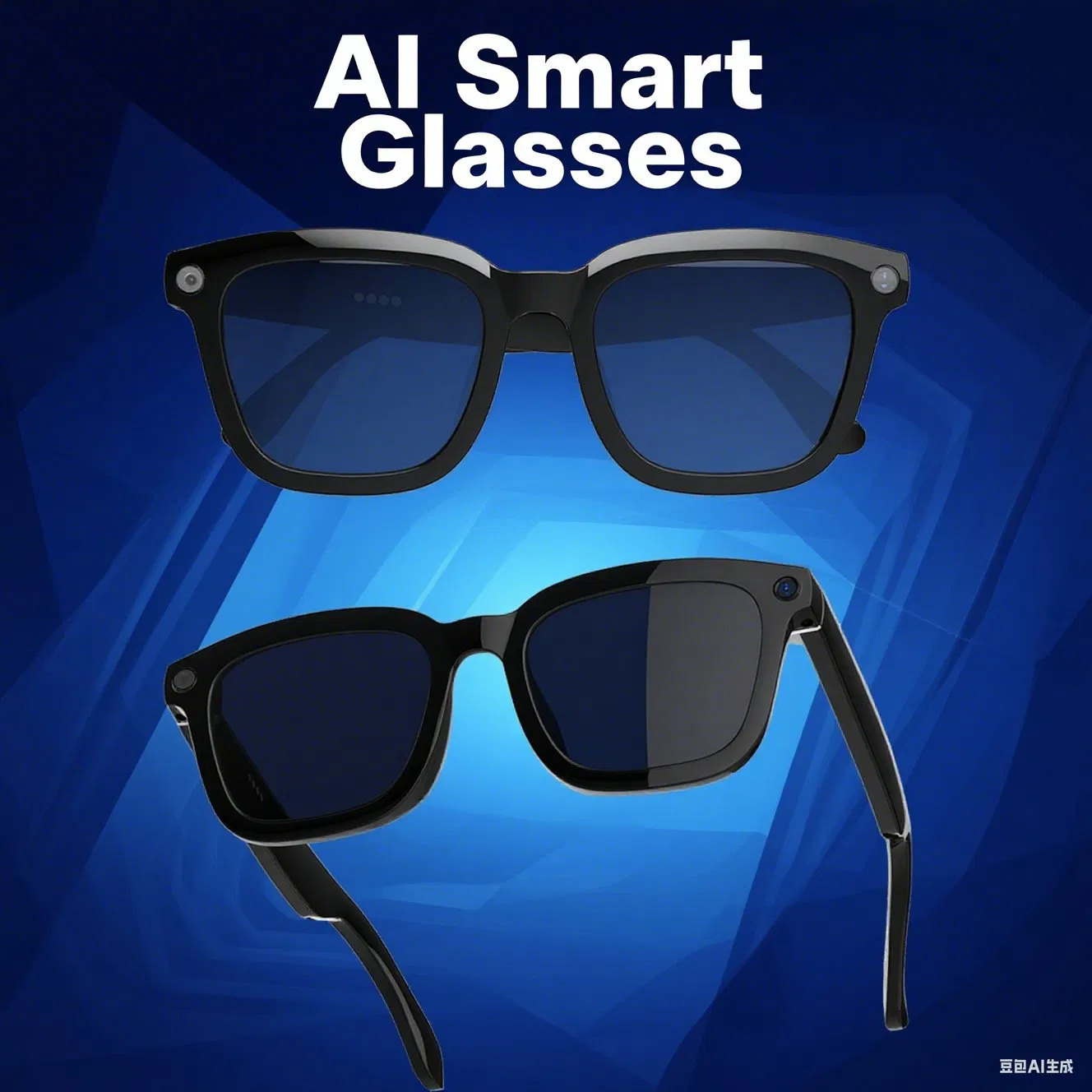 Factory Wholesale 8MP Camera High Pixel Picture Video Music Play Voice Assistant Ai Real Time Tranlate Wearable Sunglasses Ai Smart Bluetooth Glasses