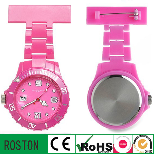 Trend Style Plastic Material Nurse Watch with Calendar