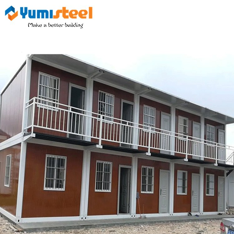 Fireproof/Waterproof Sandwich Panel Prefabricated Container House for Workshop