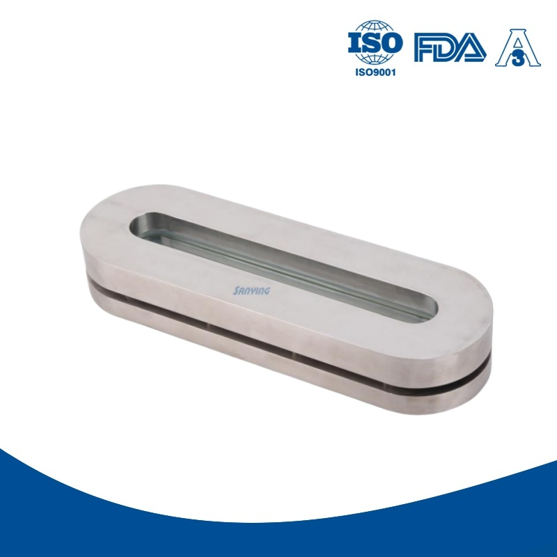 Customized Casting Tank Accessory DN25 Heat-Resistant Sight Glass Water Flow Indicator Sanitary Mirror