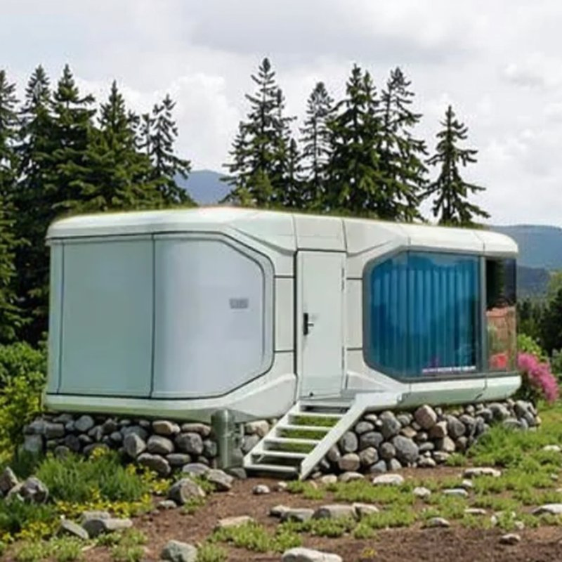 Portable Prefab Greenhouse Cabin Efficient Small Space Living Solution for Home Office Shop Office House Made Sandwich Panel