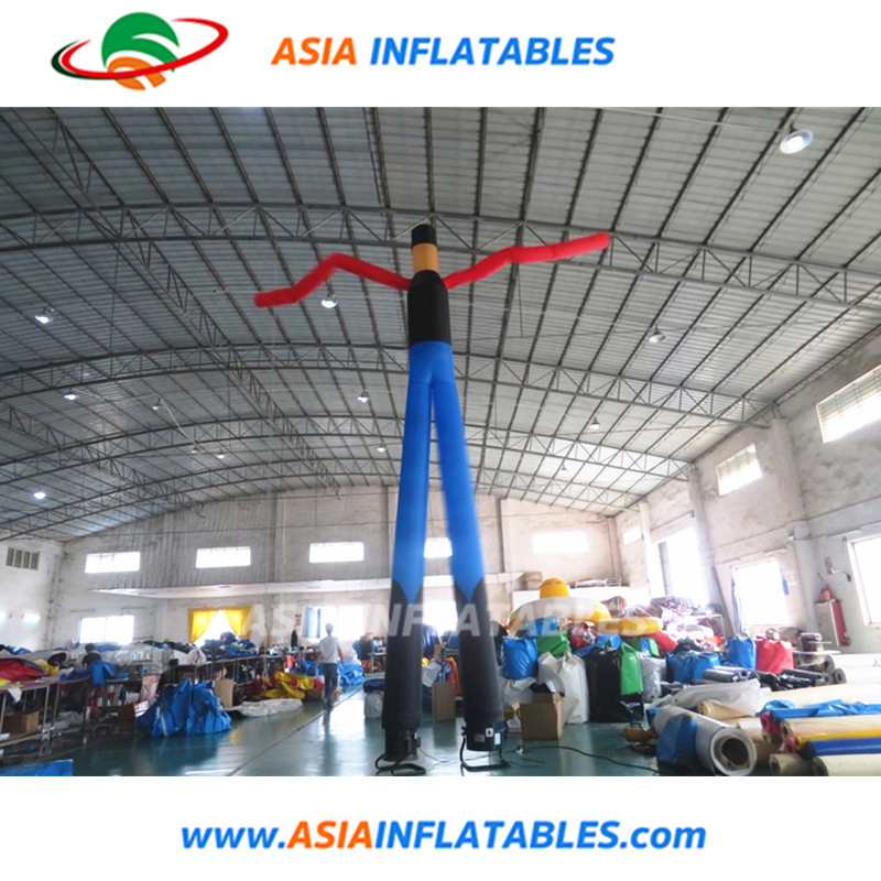 Inflatable Two Legged Girl Air Sky Dancer Multi-Color Double Leg Tube Man
