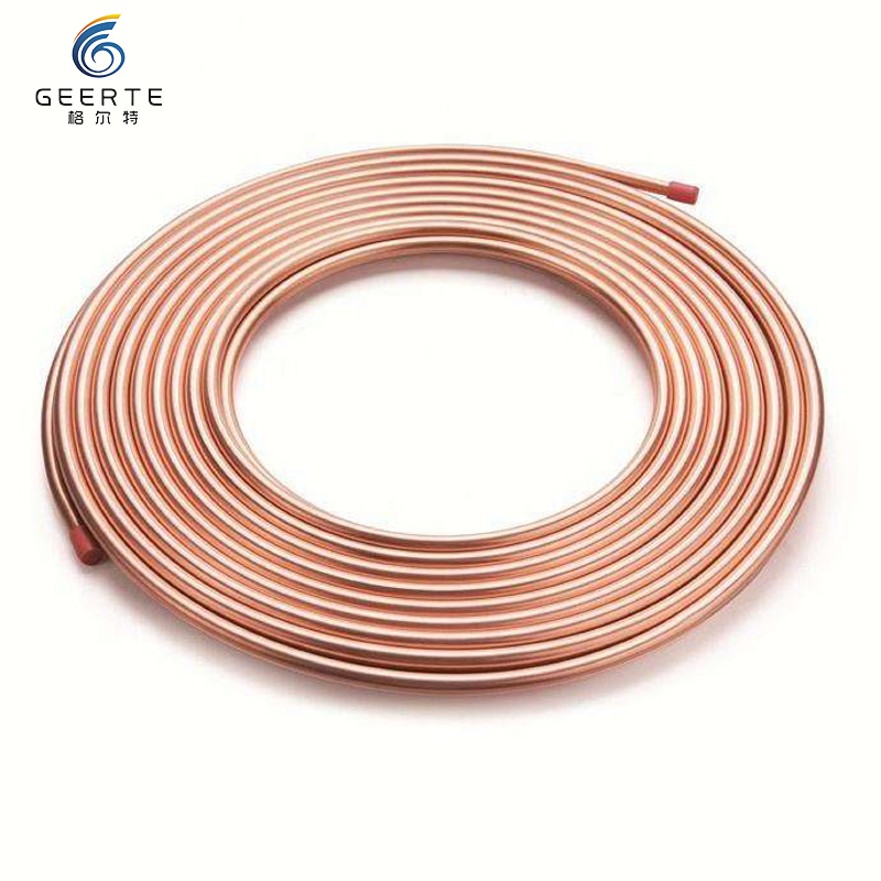Copper Refrigeration Air Conditioner Coil Tube Pancake L Type Pipe