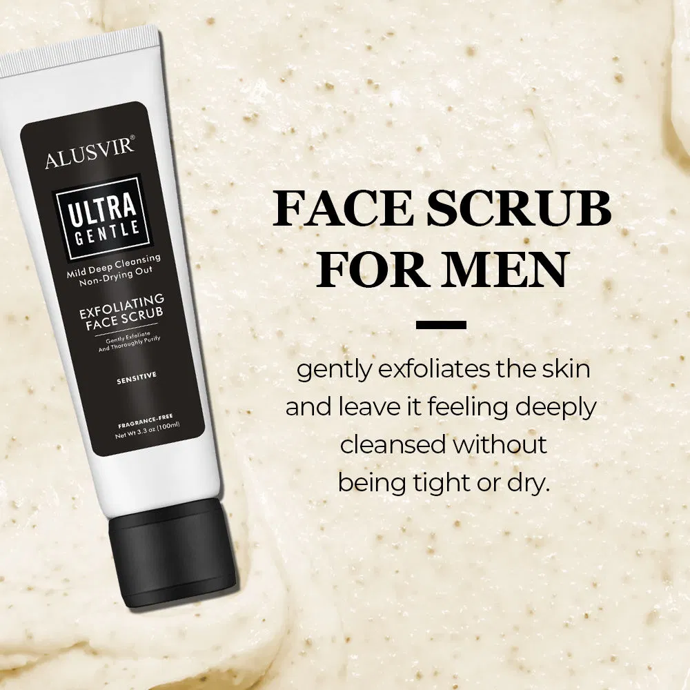 Gentle Organic Facial Cleanser for Men Natural Exfoliating Formula for Clear Skin