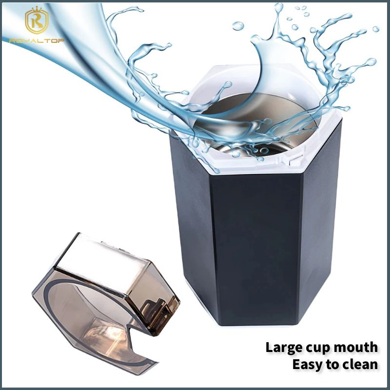 Stainless Steel Coffee and Spice Electric Mill Hexagonal One-Button Electric Grinder for Coffee Beans Spices Herbs Nuts Grains