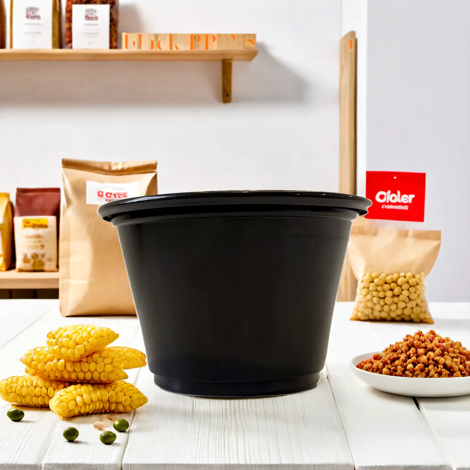 Пластиковые стаканчики для соуса с крышкой, 0.5 унции