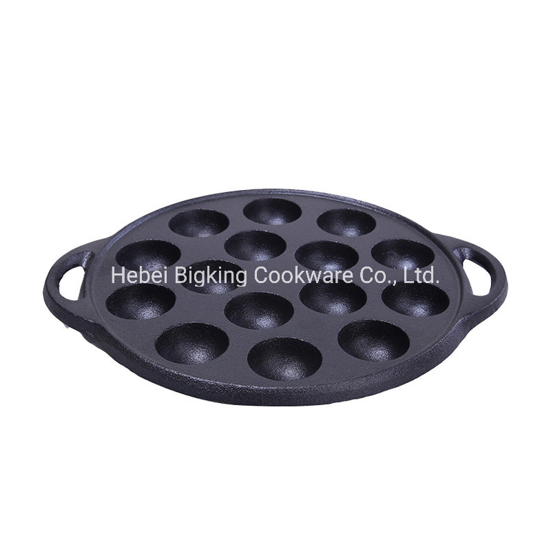 Cast Iron Mini Takoyaki Stick Pan Dutch Baby Pancake Pan