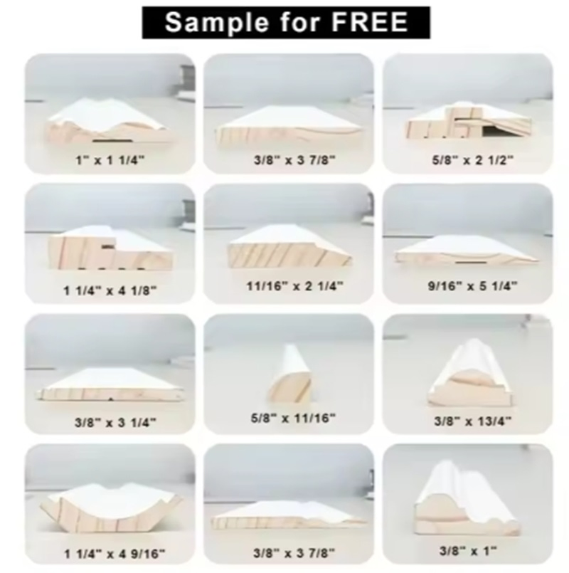 Factory-MDF Skirting Baseboard with Excellent Quality Wall Decor Building Material Accessories Interior Decoration Items Furniture Accessories