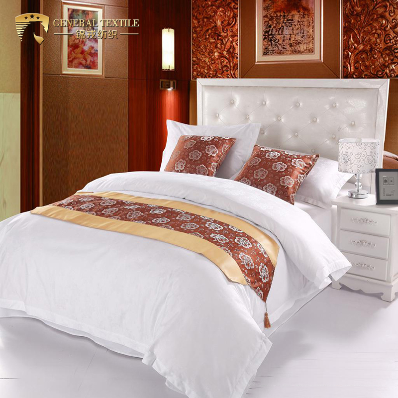 100 Cotton 300tc Jacquard White Hotel Bedding Duvet Cover Set