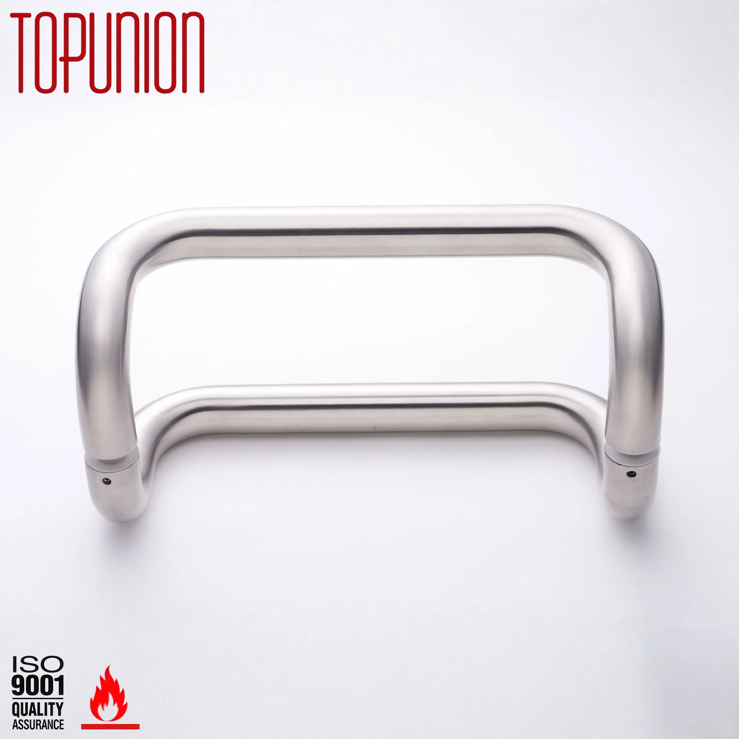 Stainless Steel SS304 Tube Glass Door Pull Handle Wood Door (pH009)