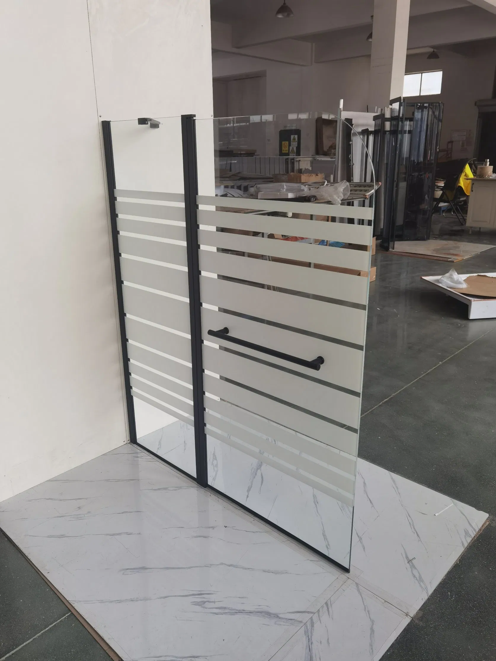 40cm Stainless Steel Frameless Shower Enclosure Fixed Panel Wall-to-Glass Support Bar